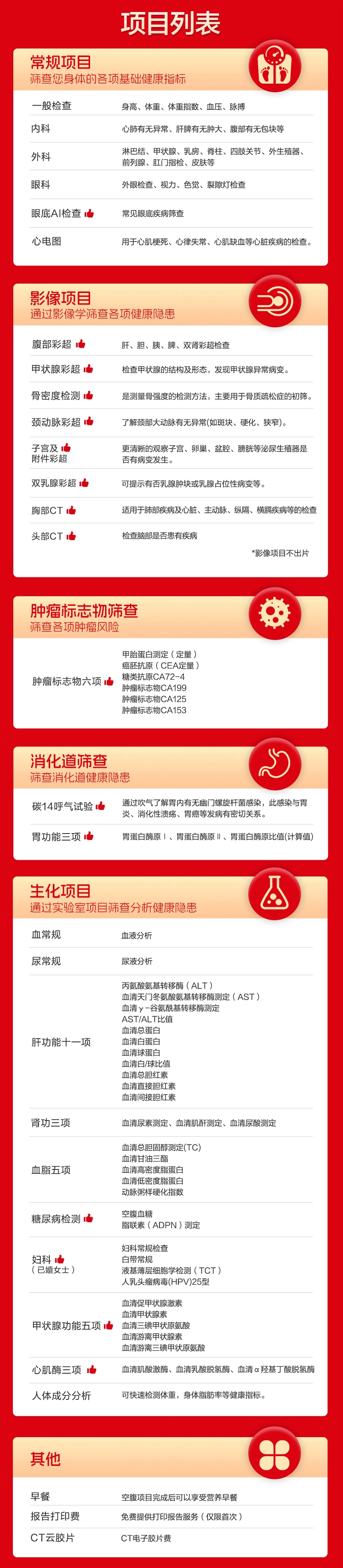 体检套餐详情